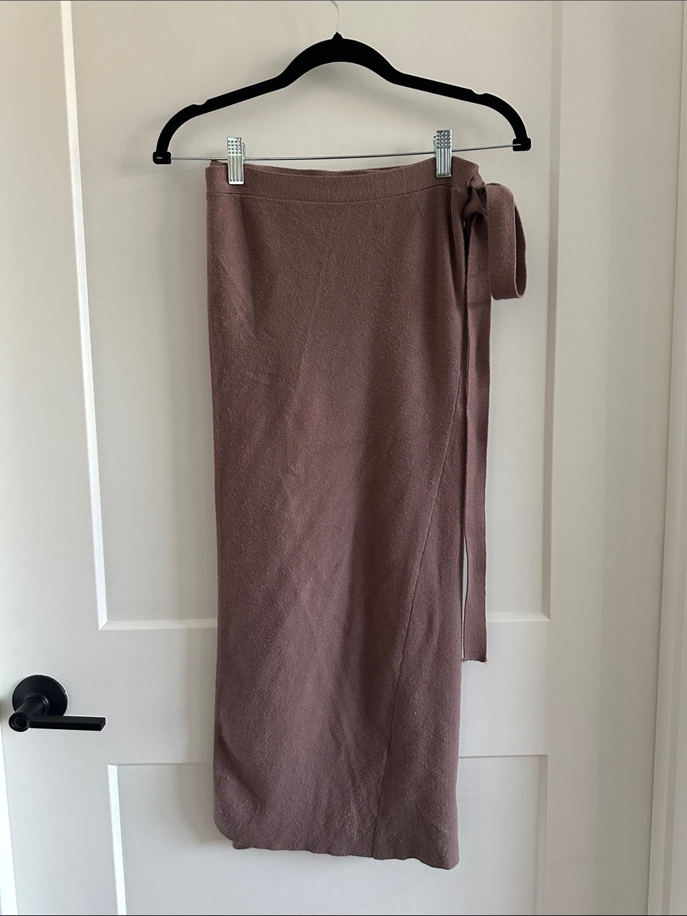 Zara mauve wrap skirt